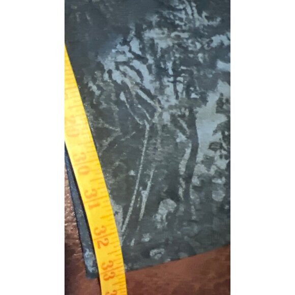 Vintage Creme Paris Gray Artistic Print Flare Pants Taille 1 Made In France - Picture 5 of 8